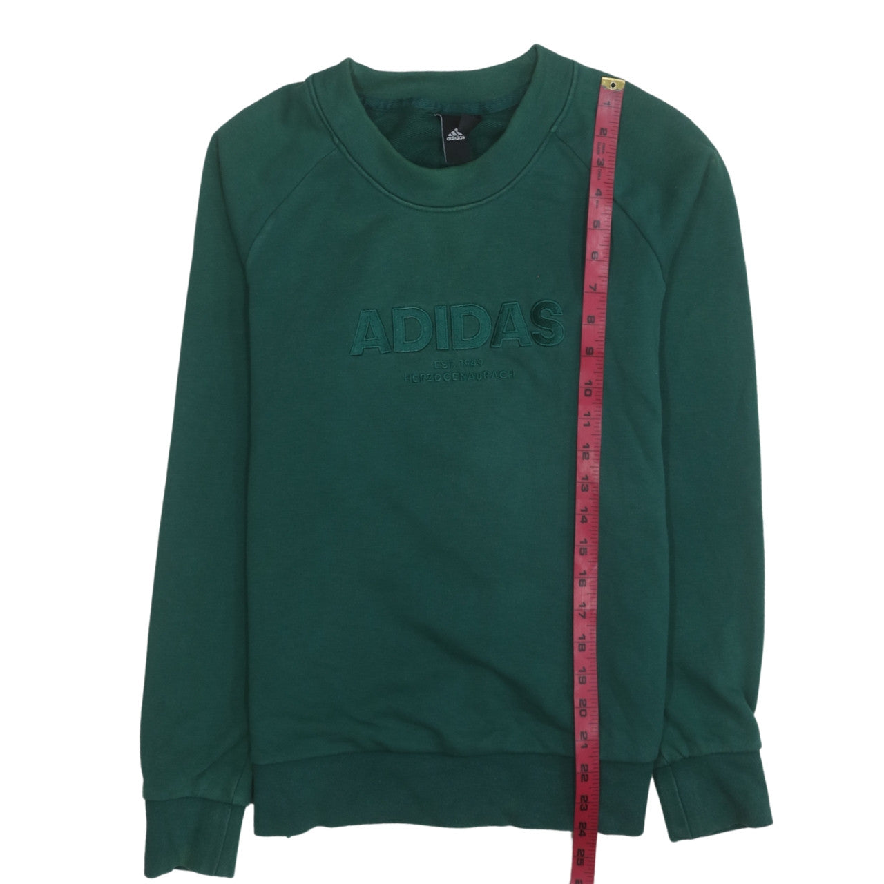 Womens UK Size S adidas Green Pullover Sweatshirt