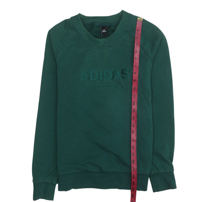 Womens UK Size S adidas Green Pullover Sweatshirt