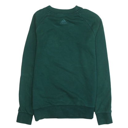 Womens UK Size S adidas Green Pullover Sweatshirt