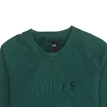 Womens UK Size S adidas Green Pullover Sweatshirt
