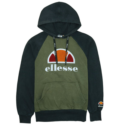 Mens UK Size S ellesse Green Pullover Hoodie