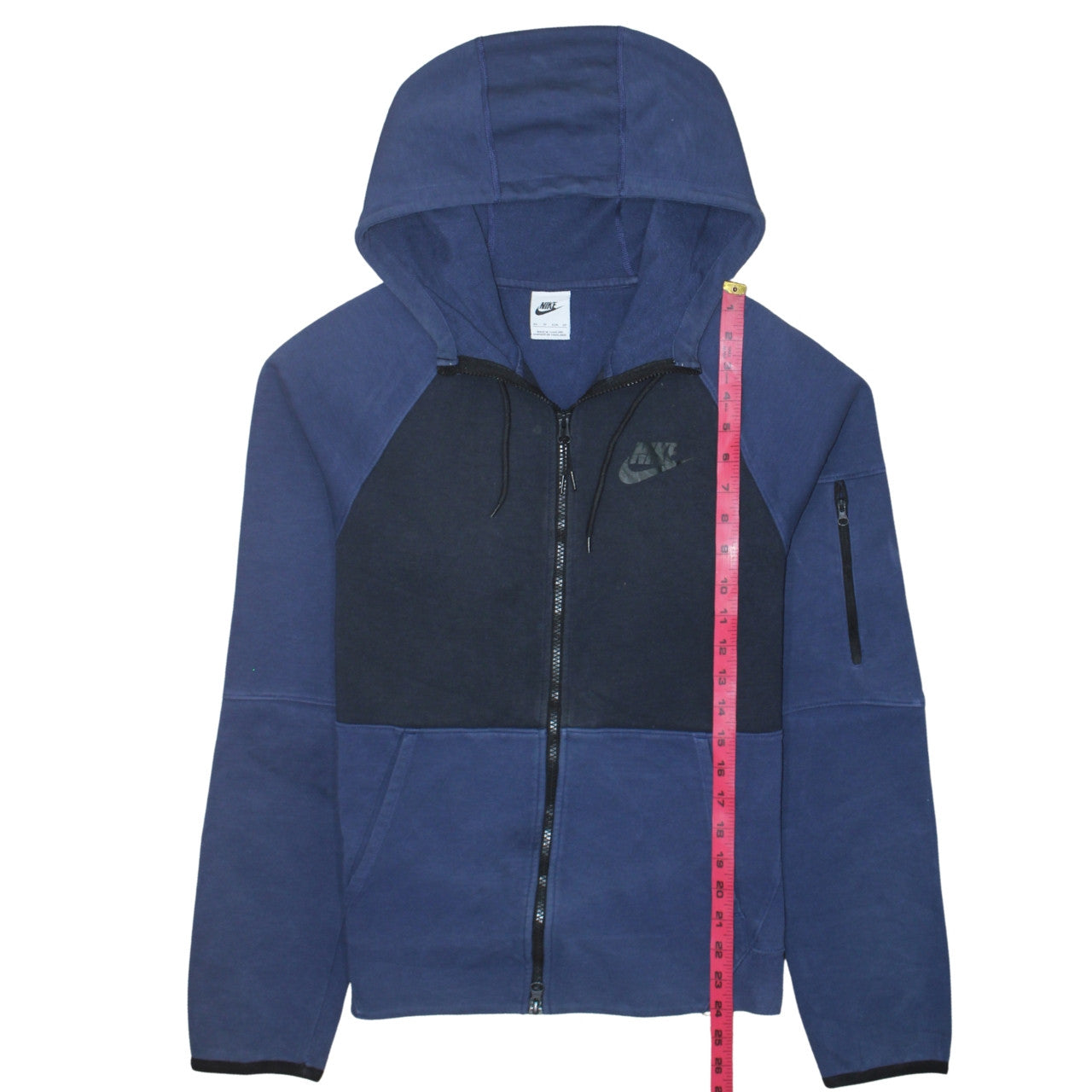 Mens UK Size XS Nike Blue Full Zip Hoodie