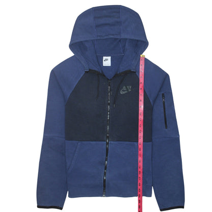 Mens UK Size XS Nike Blue Full Zip Hoodie