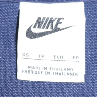 Mens UK Size XS Nike Blue Full Zip Hoodie
