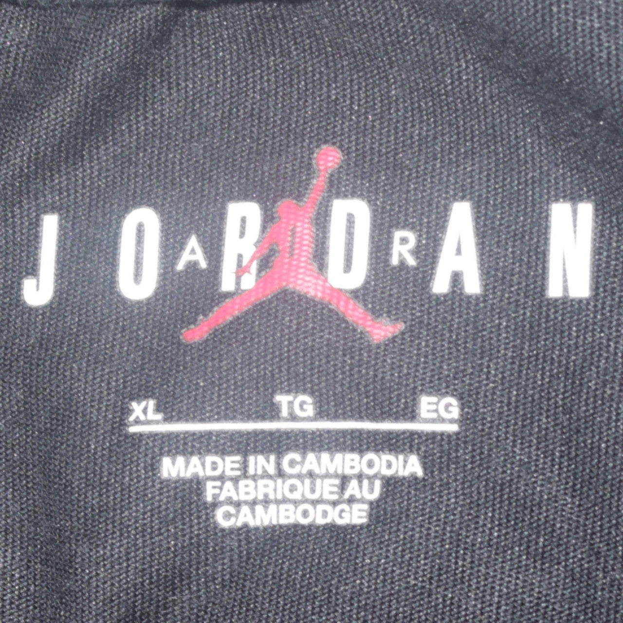 Mens UK Size XL Jordan Black  T-Shirt