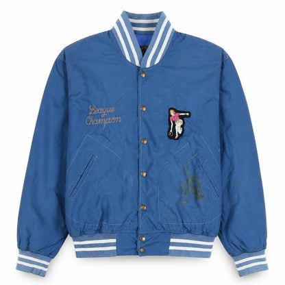 Womens UK Size 2XL Unlimited Blue Varsity Jacket