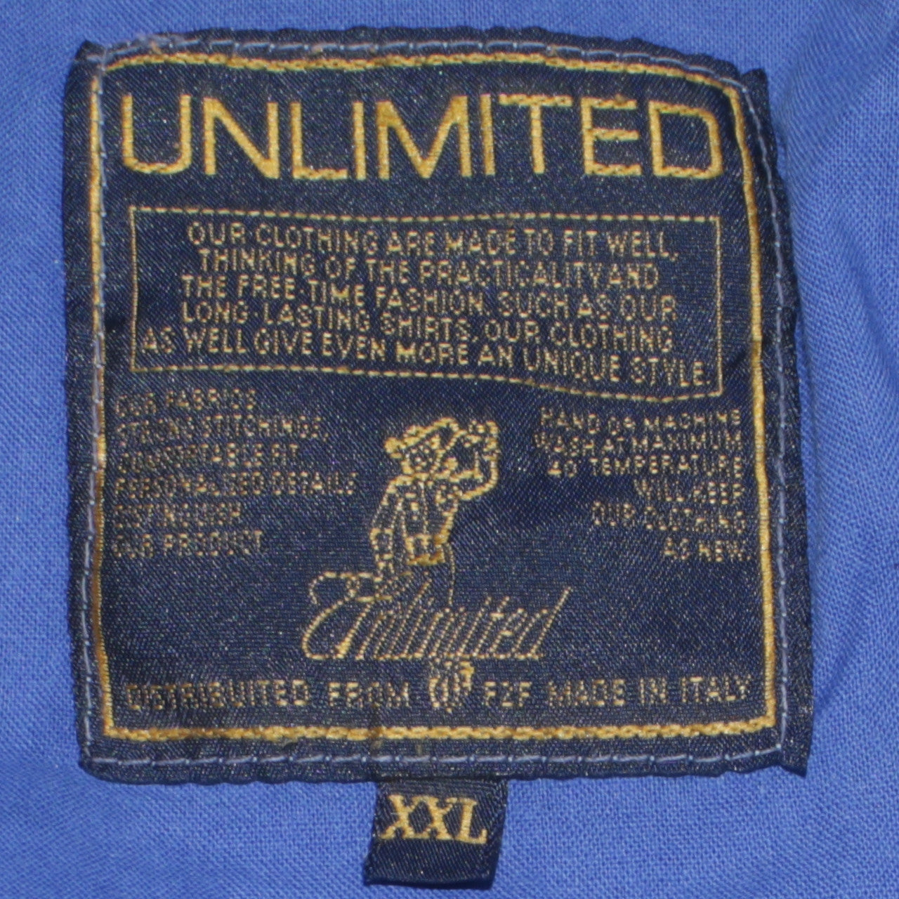 Womens UK Size 2XL Unlimited Blue Varsity Jacket