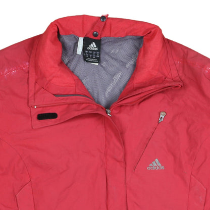 Womens UK Size 16 adidas Red Running & Jogging Walking Gym & Training Jacket