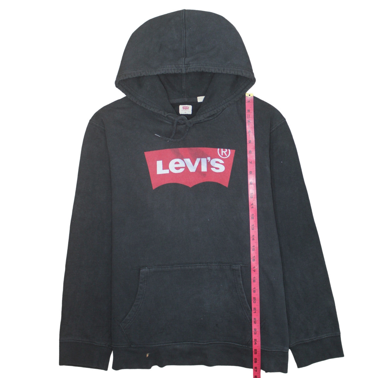Mens UK Size XL Levi's Black Pullover Hoodie