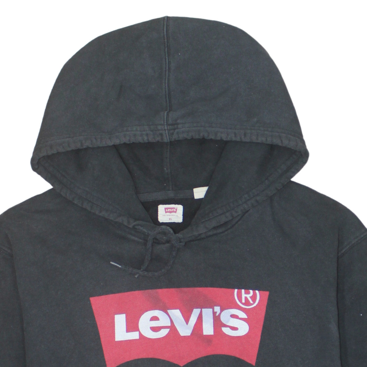 Mens UK Size XL Levi's Black Pullover Hoodie