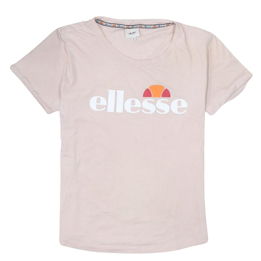 Womens UK Size M ellesse Pink Basic T-Shirt