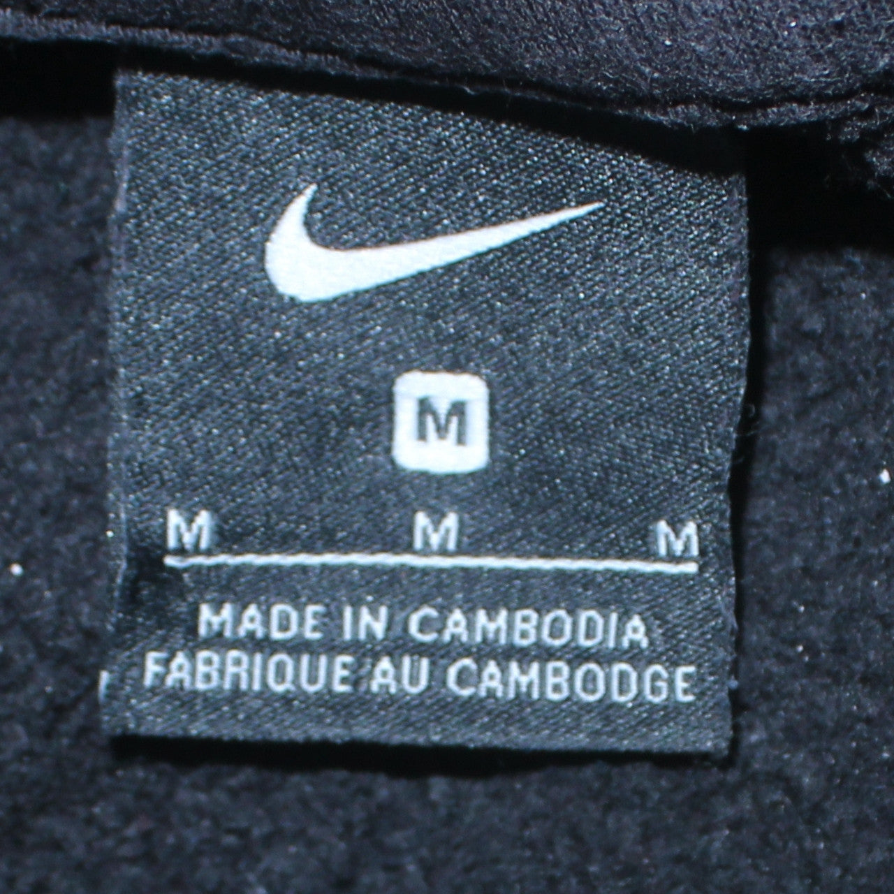 Mens UK Size M Nike Black Pullover Hoodie
