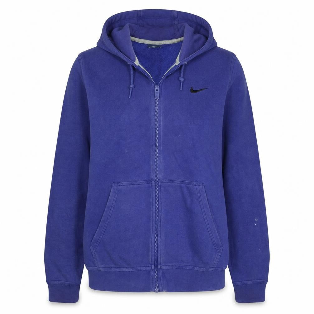 Womens UK Size M Nike Blue Full Zip Hoodie
