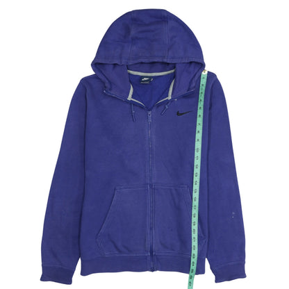Womens UK Size M Nike Blue Full Zip Hoodie