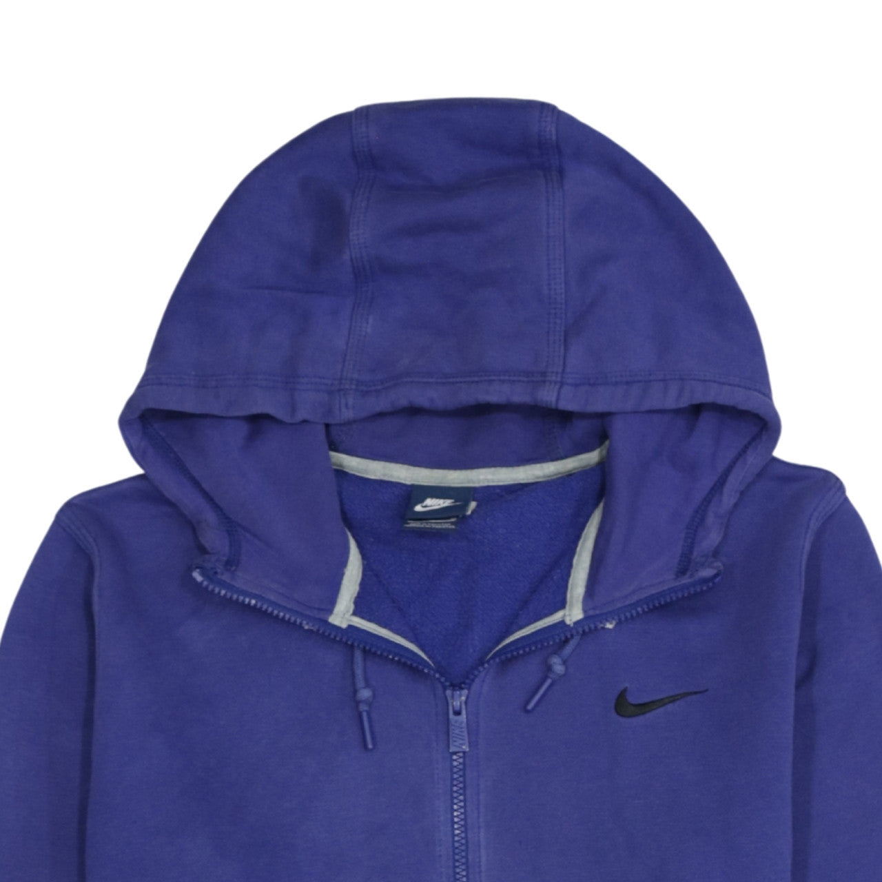 Womens UK Size M Nike Blue Full Zip Hoodie