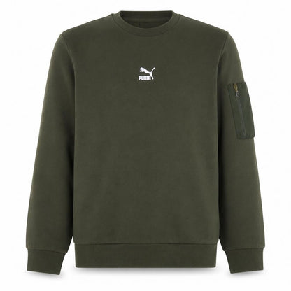 Mens UK Size M PUMA Green Pullover Sweatshirt