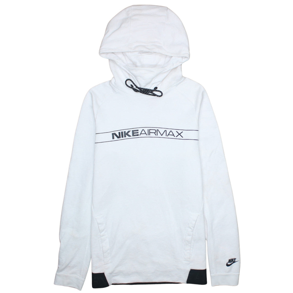Womens UK Size S Nike White Pullover Hoodie