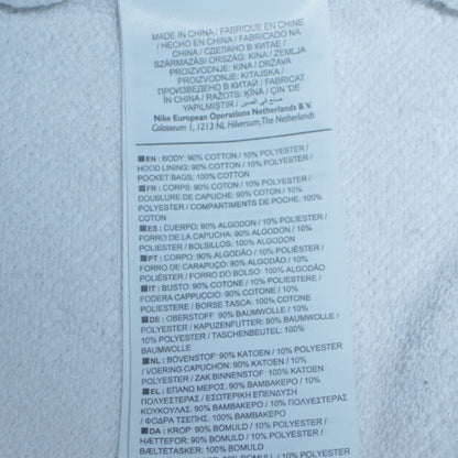 Womens UK Size S Nike White Pullover Hoodie