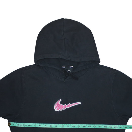 Womens UK Size M Nike Black Pullover Hoodie