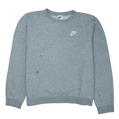 Womens UK Size M Nike Grey Pullover Sweatshirt