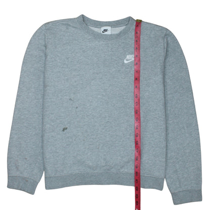 Womens UK Size M Nike Grey Pullover Sweatshirt