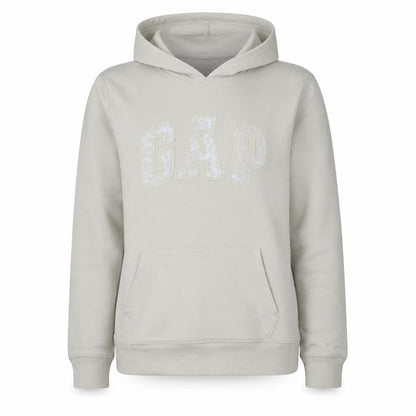 Gap Womens Beige Pullover Hoodie Small Cotton Blend Casual