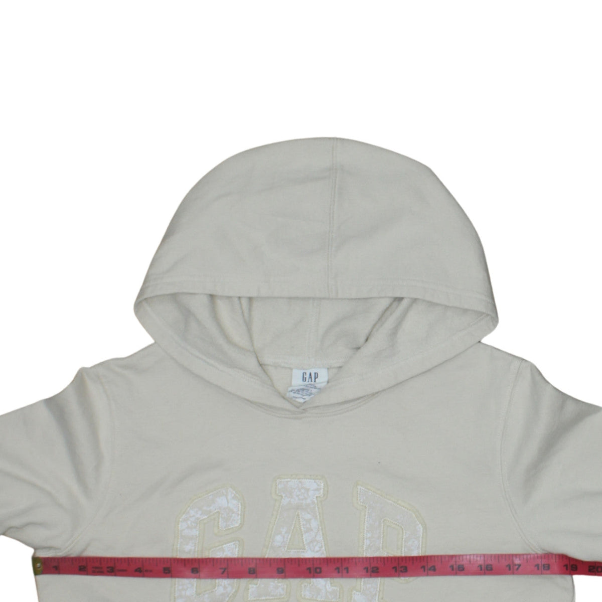 Gap Womens Beige Pullover Hoodie Small Cotton Blend Casual