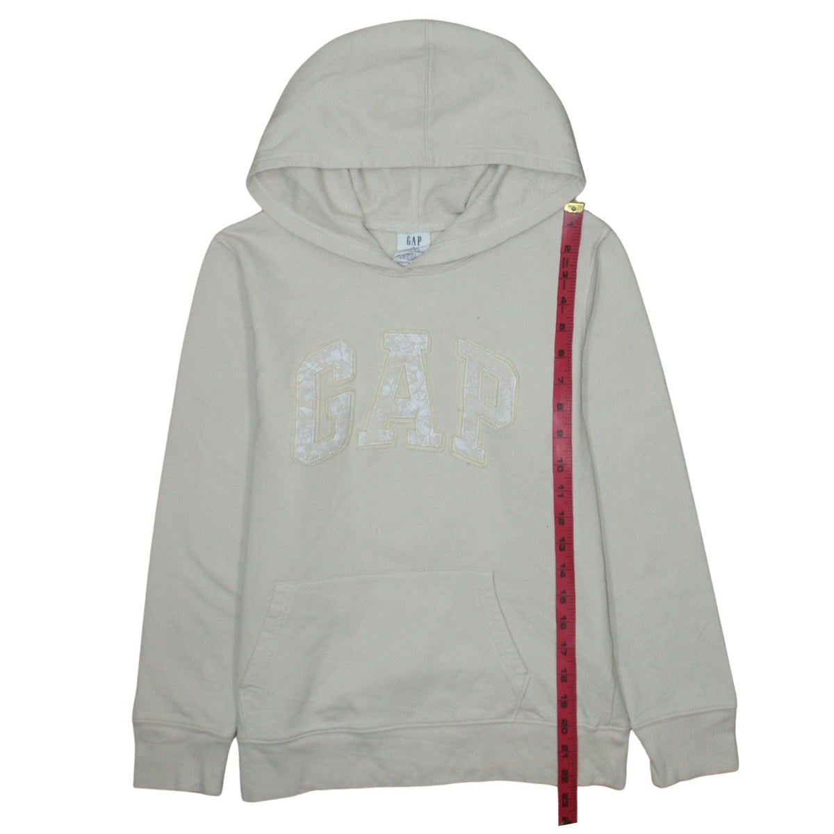 Gap Womens Beige Pullover Hoodie Small Cotton Blend Casual