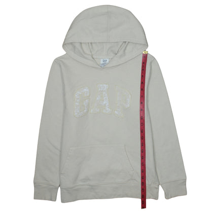 Gap Womens Beige Pullover Hoodie Small Cotton Blend Casual