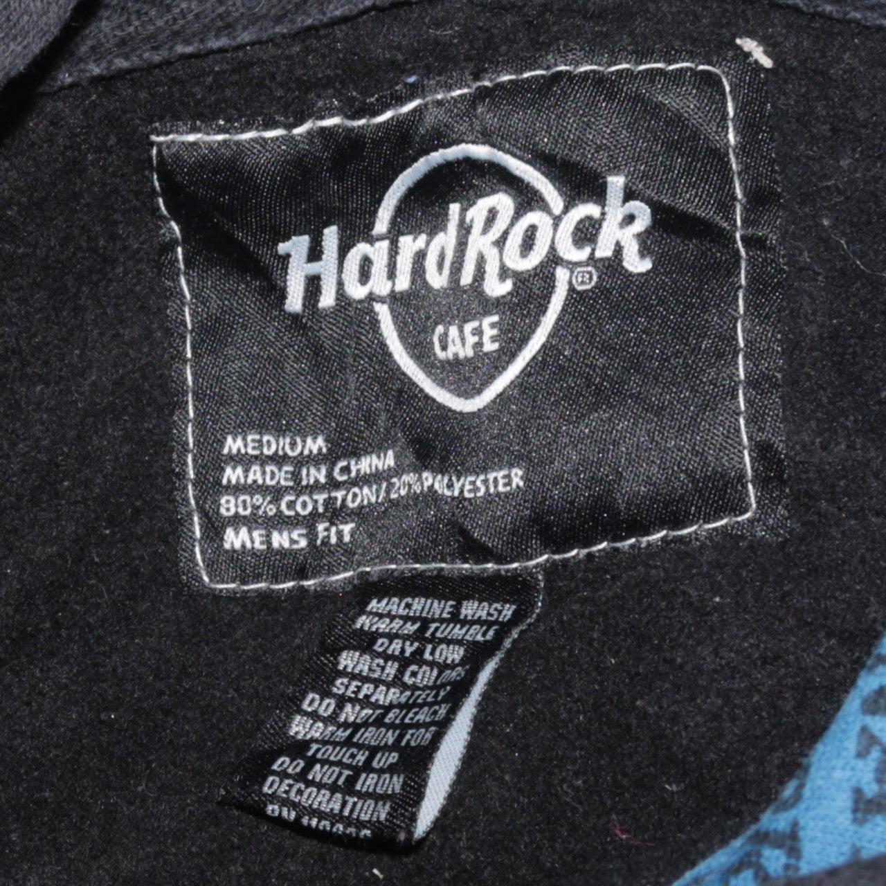 Mens UK Size M Hard Rock Cafe Black Pullover Hoodie