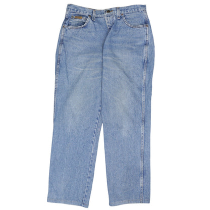Mens UK Size M Wrangler Regular Fit Straight Blue Jeans