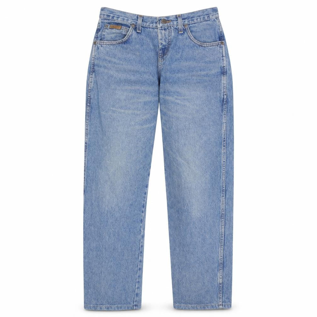 Mens UK Size M Wrangler Regular Fit Straight Blue Jeans
