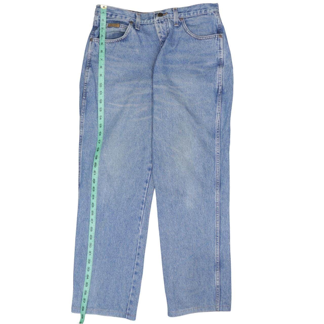 Mens UK Size M Wrangler Regular Fit Straight Blue Jeans