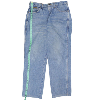 Mens UK Size M Wrangler Regular Fit Straight Blue Jeans