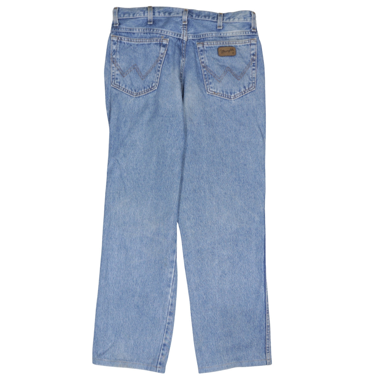 Mens UK Size M Wrangler Regular Fit Straight Blue Jeans
