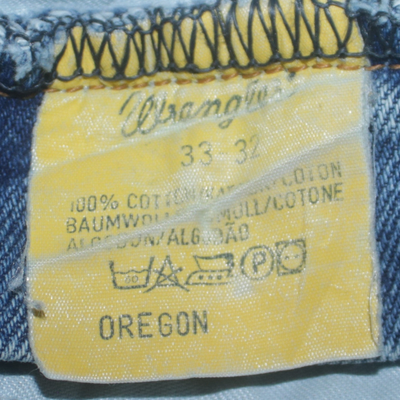 Mens UK Size M Wrangler Regular Fit Straight Blue Jeans