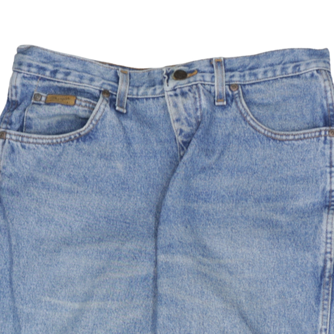 Mens UK Size M Wrangler Regular Fit Straight Blue Jeans
