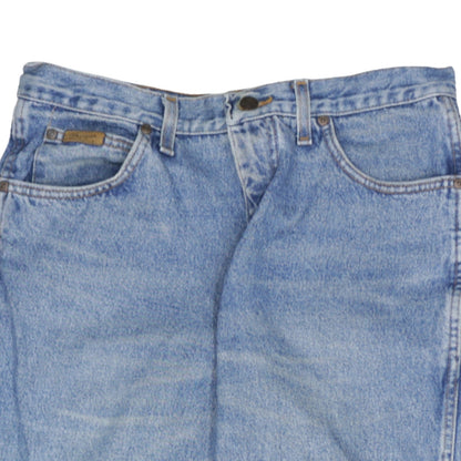 Mens UK Size M Wrangler Regular Fit Straight Blue Jeans