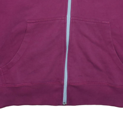Womens UK Size L Quiksilver Purple Full Zip Hoodie