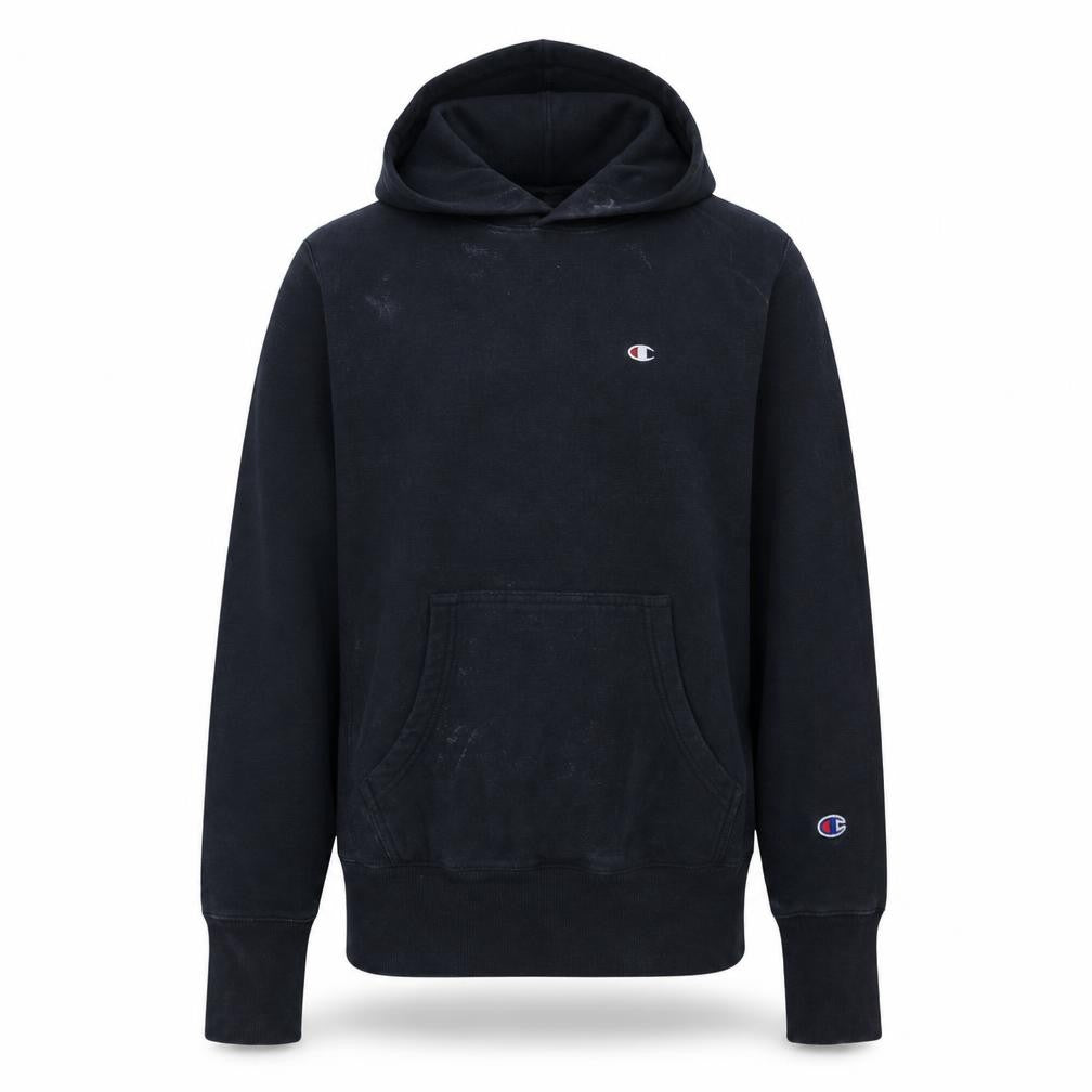 Mens UK Size M Champion Black Pullover Hoodie