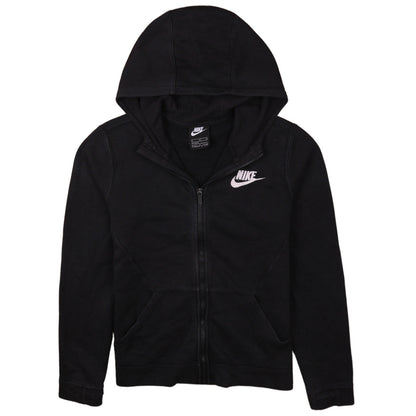 Nike Boys Black Full Zip Hoodie XL 158-170cm Fleece Sportswear