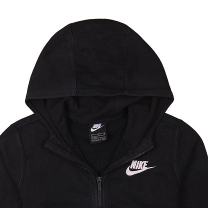 Nike Boys Black Full Zip Hoodie XL 158-170cm Fleece Sportswear