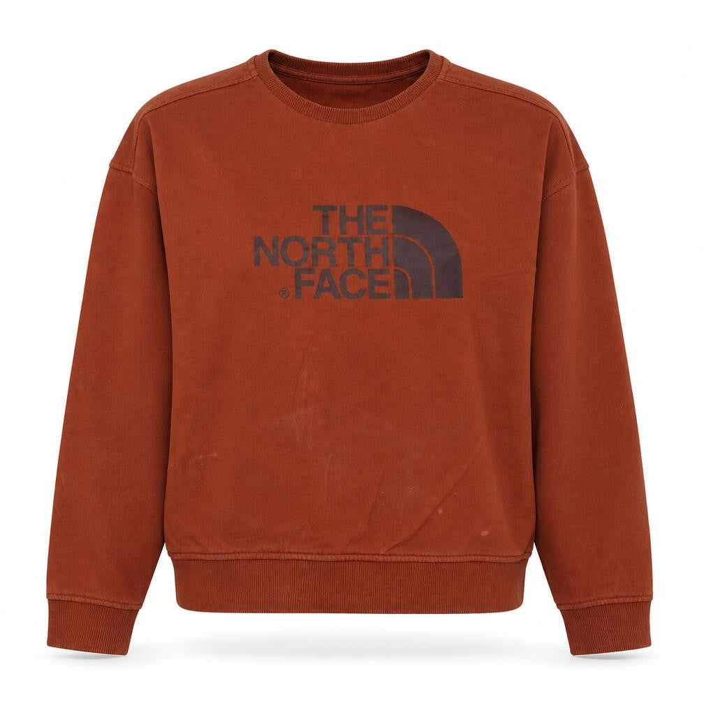 Womens UK Size M The North Face Brown Pullover Sweatshirt