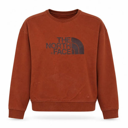 Womens UK Size M The North Face Brown Pullover Sweatshirt