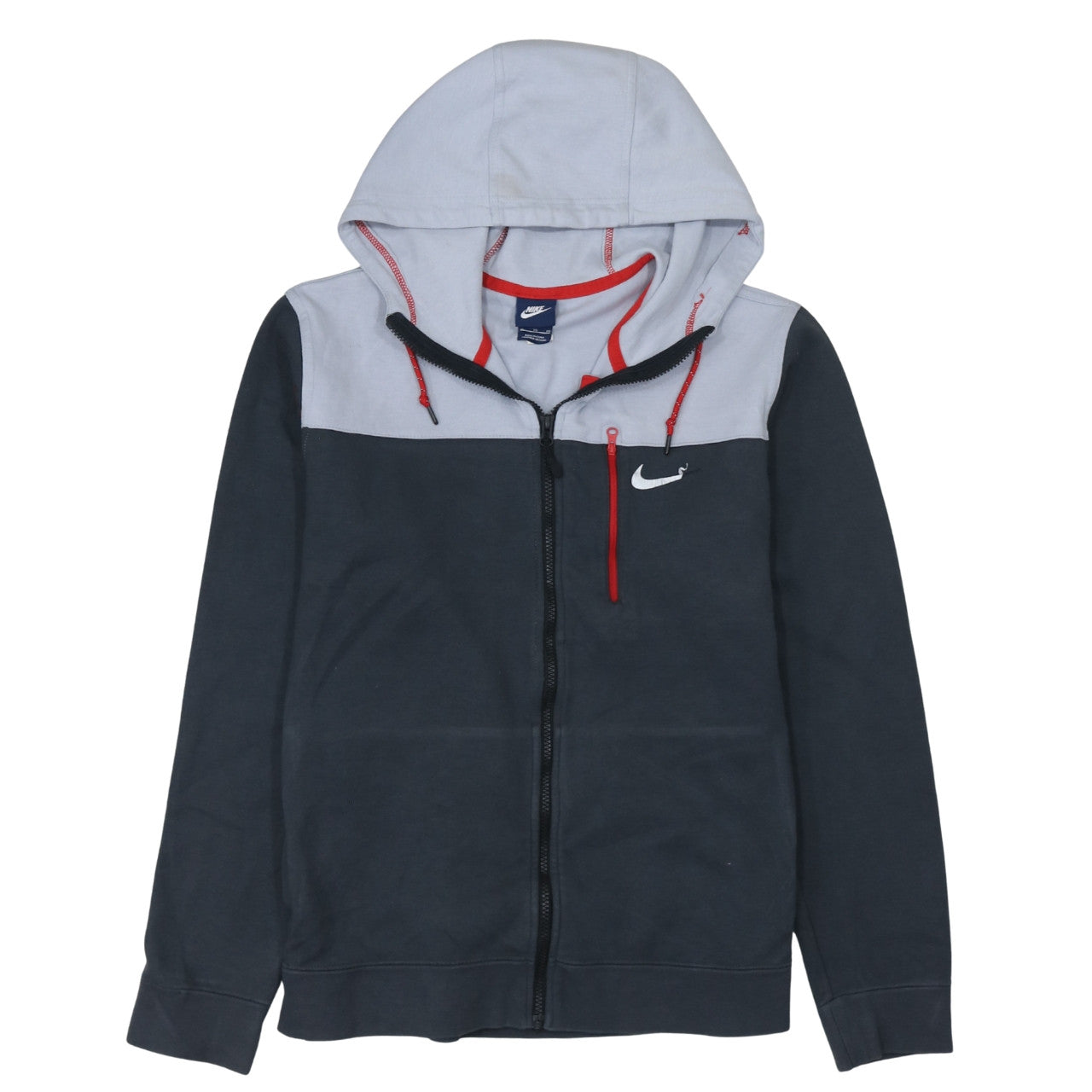 Mens UK Size XL Nike Grey Full Zip Hoodie