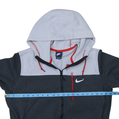Mens UK Size XL Nike Grey Full Zip Hoodie