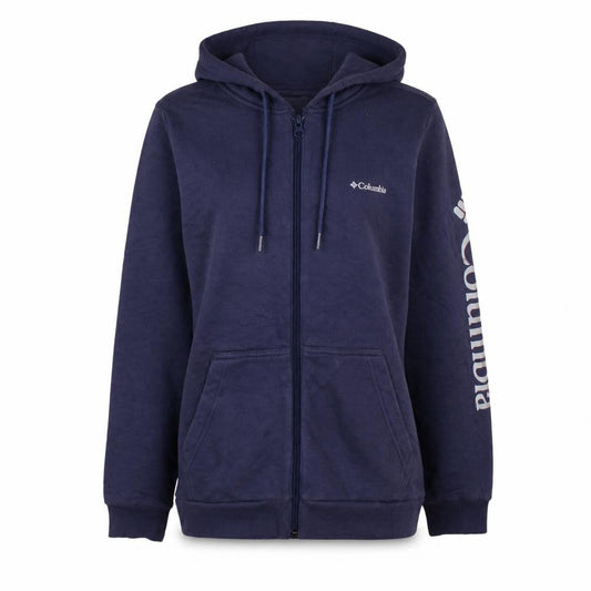 Womens UK Size S Columbia Blue Full Zip Hoodie