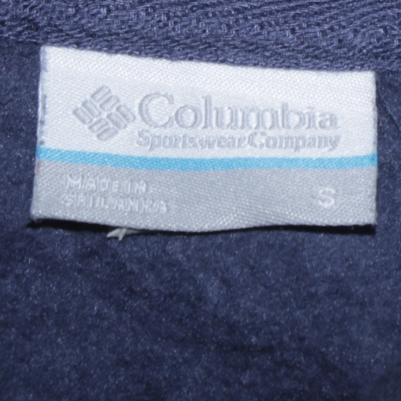 Womens UK Size S Columbia Blue Full Zip Hoodie