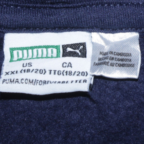 Womens UK Size 2XL PUMA Blue Pullover Hoodie
