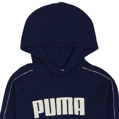 Womens UK Size 2XL PUMA Blue Pullover Hoodie